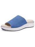Ara Citron, Ballerines Femme, Bleu Argent, 36 EU Large