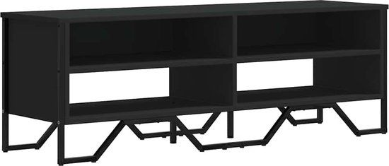 vidaXL Tv-meubel 122x34x41 cm bewerkt hout zwart