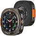 Merkloos Robuuste Metalen Hoes voor Smartwatch 47mm, Graphiet/Oranje