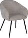 Giga Meubel Eetkamerstoel Meau - Stof/Metaal - Beige - Set van 2