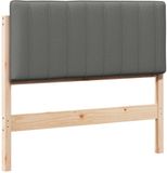 vidaXL - Gestoffeerd hoofdbord - Bruin en Lichtgrijs - 100 cm