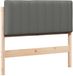 vidaXL - Gestoffeerd hoofdbord - Bruin en Lichtgrijs - 100 cm