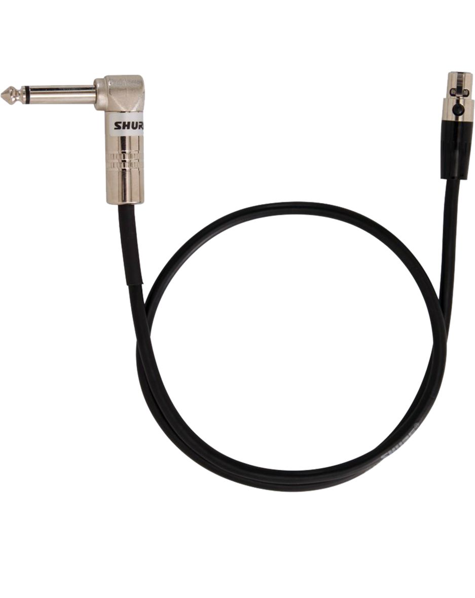 Shure WA304 - Instrumentkabel - 0,6 m - 6.35mm - Zwart