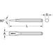 KS Tools 156.0532 platte beitel, 8-kant, 300 mm