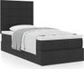 Prolenta Maison Exclusive - Ottoman bed met matras, zwart, 100x200 cm, textiel