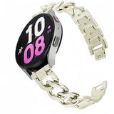 By Qubix - Metalen ketting bandje voor Garmin Venu 4 (41mm) - 18mm - Sterrenlicht