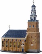 Dickensville Kerstdorp Hindeloopen kerk - met LED - 26,3 cm x 16,5 cm x 30,6 cm - kerstdorp huisje