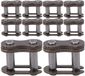 Master Links Maillons de chaîne de vélo - Réparation de chaîne de vélo - Fabriqué en fonte - 10 pièces - Noir