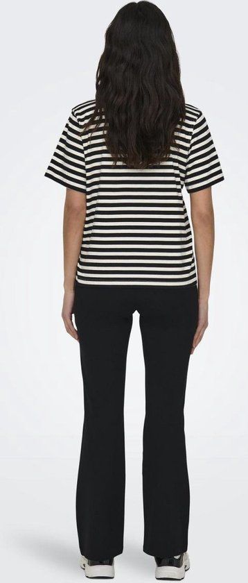 ONLY ONLLIVINA S/S STRIPE TEE JRS NOOS - Zwart - Dames