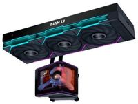 Lian Li HydroShift II OLED Curved 360 TL Black - Waterkoeler radiator formaat: 360 mm - voor Intel LGA: 1851, 1700 - AMD AM5, AM4 - 6.7" Curved OLED display - incl. 3x UNI FAN TL FLEX Fans - L-Connect 3 - zwart