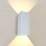 Artdelight Wandlamp Dante XL 2 lichts 24 x 10 cm wit
