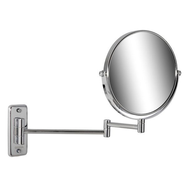 Geesa Mirror Collection scheerspiegel 2 armig 5x vergrotend 20cm chroom
