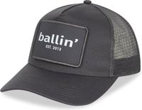 Merkloos / Sans marque Fashion Deals Trading B.V. Heren Petten met Ballin Est. 2013 Trucker Cap Print - Grijs - Maat one size