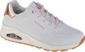 Skechers Uno-Shimmer Away Vrouwen Wit Lage Sneakers Maat 36.5