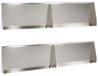 Mur de soutènement acier inoxydable argent