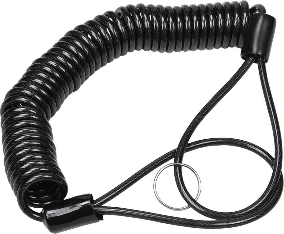 Benson Staalkabel geïsoleerd 3 mtr x 4 mm - Zwart - 8720195798514