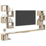 vidaXL Wandgemonteerd TV Rek Sonoma Eiken 160 x 15 x 94 cm