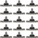 Young Connections Clips de fixation pour moulure de porte de voiture - 30 pièces - Noir