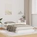 Maison Exclusive - Cadre de lit, Blanc, 80 x 210 cm, Bois de pin massif
