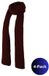 Morethansocks - Foulard femme - Côtes - Taille unique - Lot de 4 - Bordeaux