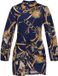 faina Leo E-Commerce Ltd. Faina jurk lange mouw navy multicolor dierenprint polyester XL