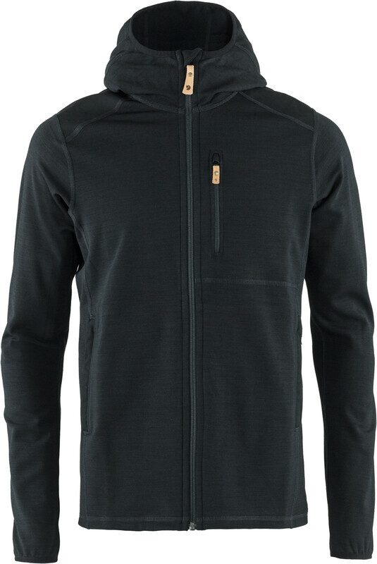 Fjällräven Keb Fleece Hoodie Heren, black