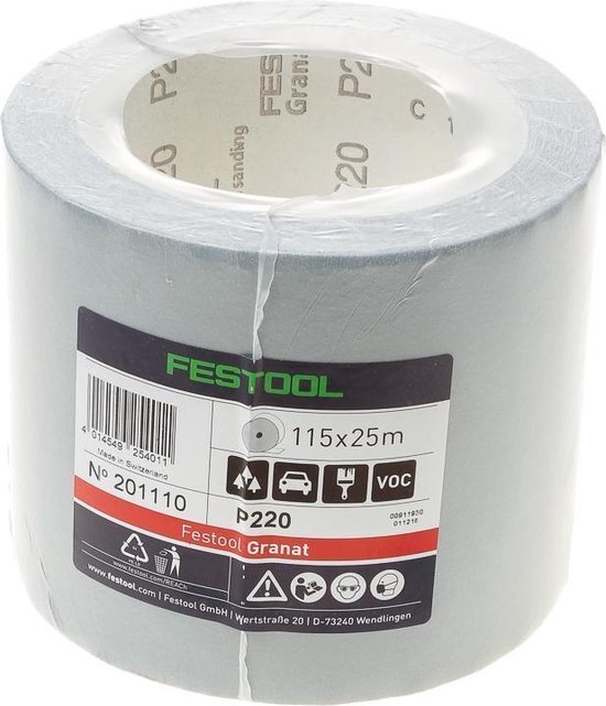 Festool Granat schuurrol 115x25m 220 Grit