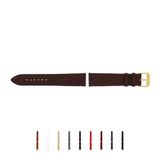 SELVA horlogeband, 14-24 mm, leer, verwisselbaar, vervangende band voor smartwatch, gemaakt in Duitsland