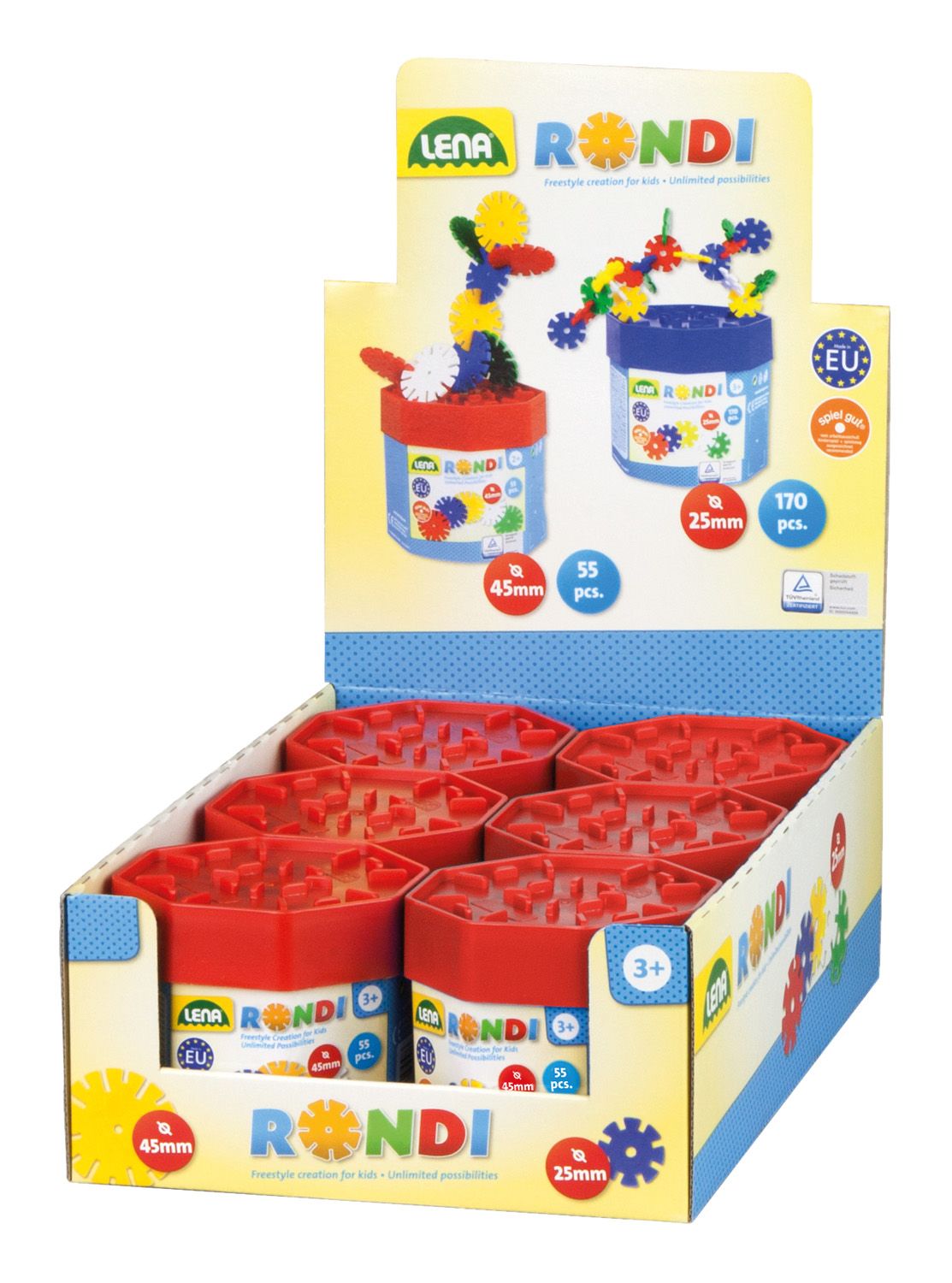 Lena Rondi 45 Building Box - Display 6 stuks - Multi
