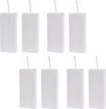 Bellatio Design Waterverdamper radiator - 8x - dolomiet - wit - 8x20 cm