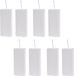 Bellatio Design Waterverdamper radiator - 8x - dolomiet - wit - 8x20 cm