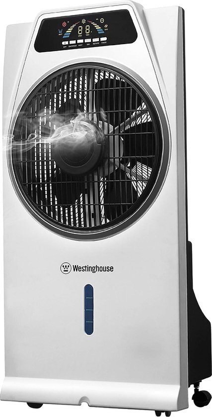 Westinghouse Lighting 7202440 White, 72024 Cascata 81 cm, draagbare ventilator met verstuiverfunctie, 53 W, 230 V, 43, 5