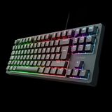 GXTrust 864 CADA TKL Duits mechanisch QWERTZ-toetsenbord met RGB-verlichting, bruine Huano-schakelaars, geïntegreerde software, 80% USB programmeerbaar gamingtoetsenbord voor pc en laptop