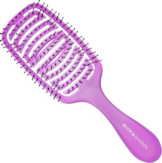 Olivia Garden PRIDE iDetangle Brush Medium Purple - 1 stuk(s) - 5414343017529