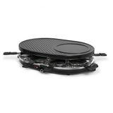 ONLI - Raclette, grill en pannenkoekenpan, 8 personen ON1035N – 3-in-1, 1200 W, PFAS-vrij, instelbare thermostaat