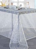Calitex Leaf tafelkleed Organza, 140 x 350 cm, zilver