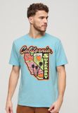 Superdry - Neon Travel Graphic T-shirt met losse pasvorm - Heren - T-shirts