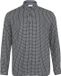 s.Oliver - Heren - Regular Fit - Gestructureerd Katoenen Overhemd met Buttondownkraag - Pied-de-poule - Leigrijs - Lange Mouw - 3XL