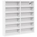 vidaXL Vitrinekast - 60x8,5x58 cm - Bewerkt Hout - Wit