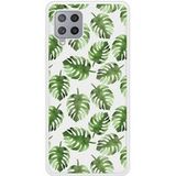 Samsung Galaxy A42 Verstevigd hoesje met sublimatie bedrukking, compatibel met Samsung Galaxy A42 Feuilles de monstera