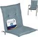 Beautissu Loft NL Coussin de chaise Basse Dossier 100x50 cm Gris Colombe Coussin de jardin Résistant aux UV