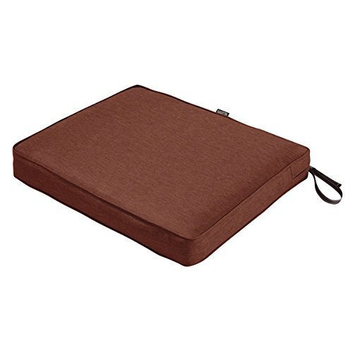 Classic Accessories Montlake zitkussen voor buiten, waterafstotend, 53,3 x 48,3 x 7,6 cm, henna-rood