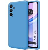 Tumundosmartphone Hoesjes van vloeibare siliconen, zeer zacht voor Samsung Galaxy A15 4G / 5G, blauw