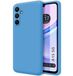 Tumundosmartphone Hoesjes van vloeibare siliconen, zeer zacht voor Samsung Galaxy A15 4G / 5G, blauw