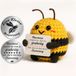 Pocket Hug Biene, décoration intérieure, souvenir, jaune, 7x5x5 cm