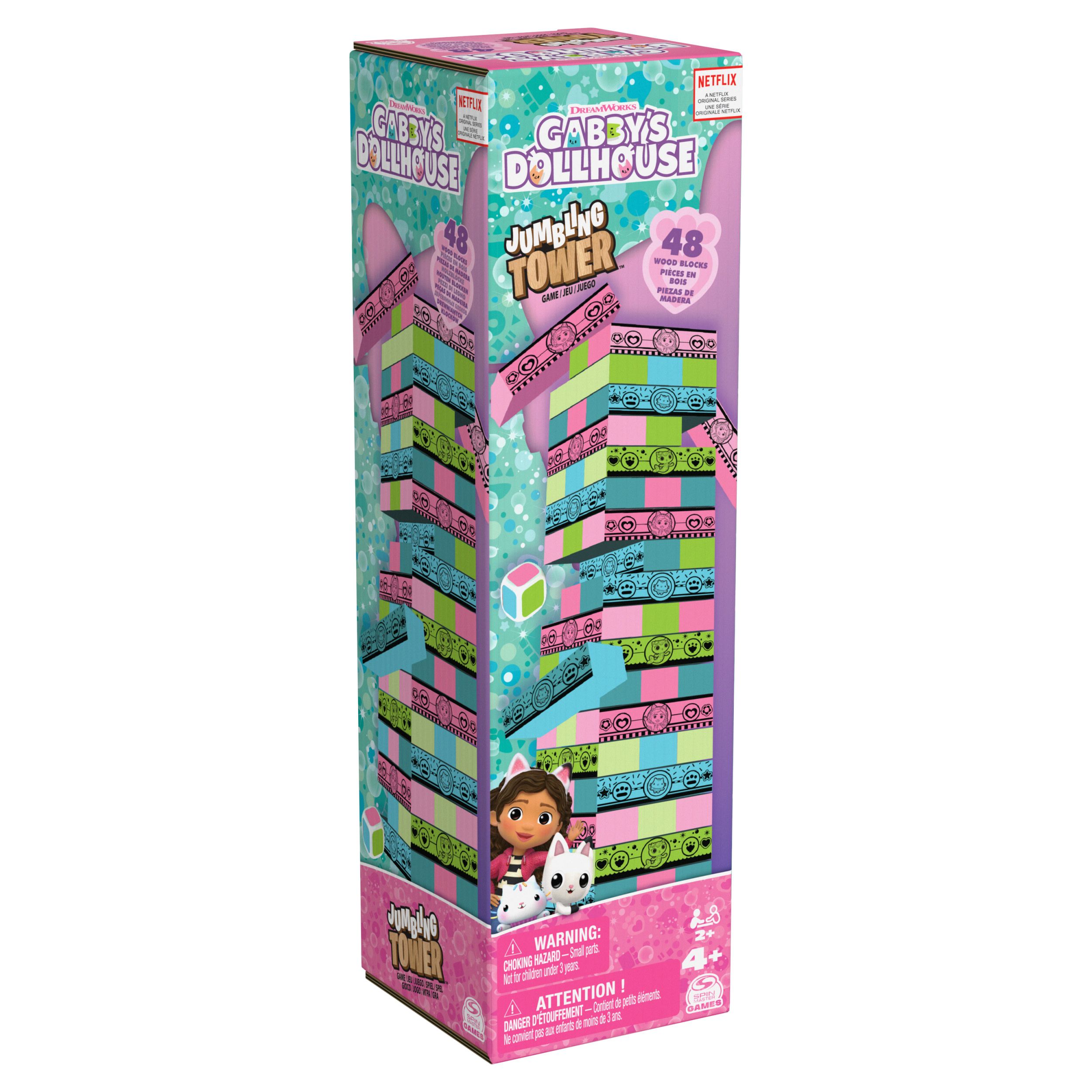 Gabby's Poppenhuis Jumbling Tower - Blokkentoren Spel - 4+ jaar