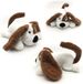 Chuckle Mad Monkey 2000060 knuffel hond Bruin;Wit