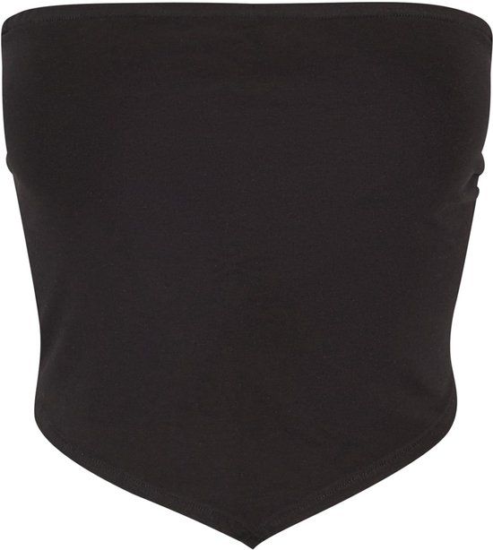 Urban Classics Knotted Bandeau Dames Top - Zwart - S