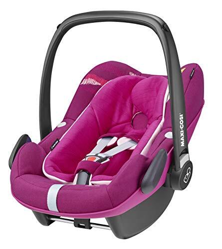 Maxi-Cosi Pebble Plus Autozitje voor baby's groep 0+, ISOFIX-kinderzitje, i-Size, 0-12 m, 0-13 kg, 45-75 cm Babyschaal Roze (Frequency Pink)