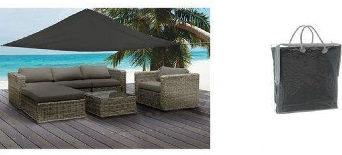 Van der Meulen Vdm Parasol - Schaduwdoek 360 x 360 x 360 cm antraciet